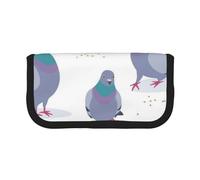 YUNWEIKEJI Palomas Azuladas, Estuche para lápices, Estuche para lápices de Lona Bolsa para cosméticos de Gran Capacidad