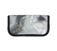 YUNWEIKEJI Pastel De Salpicaduras Abstractas De Mármol Gris, Estuche para lápices, Estuche para lápices de Lona Bolsa para cosméticos de Gran Capacidad