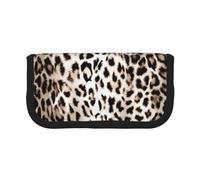 YUNWEIKEJI Patrón de diseño de Leopardo, Estuche para lápices, Estuche para lápices de Lona Bolsa para cosméticos de Gran Capacidad