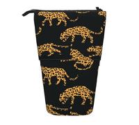 YUNWEIKEJI Patrón exótico, Estuche telescópico para lápices, Soporte para lápices con Cremallera, Bolsa de Maquillaje, Bolsa para lápices