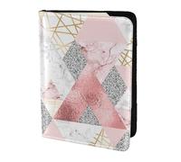 YUNWEIKEJI Patrón geométrico Moderno, Funda para Pasaporte Cartera de Viaje de Cuero PU Funda para Pasaporte Fundas para Pasaporte 5,5 Pulgadas