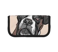 YUNWEIKEJI Perro Boxeador, Estuche para lápices, Estuche para lápices de Lona Bolsa para cosméticos de Gran Capacidad