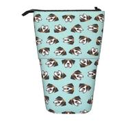 YUNWEIKEJI Perro Boxer Cervatillo Perro Perro Boxer, Estuche telescópico para lápices, Soporte para lápices con Cremallera, Bolsa de Maquillaje, Bolsa para lápices