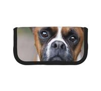 YUNWEIKEJI Perro Bóxer, Estuche para lápices, Estuche para lápices de Lona Bolsa para cosméticos de Gran Capacidad