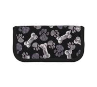 YUNWEIKEJI Perro, Cachorro, Pata, Estuche para lápices, Estuche para lápices de Lona Bolsa para cosméticos de Gran Capacidad