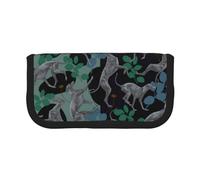 YUNWEIKEJI Perro Galgo, Estuche para lápices, Estuche para lápices de Lona Bolsa para cosméticos de Gran Capacidad