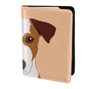YUNWEIKEJI Perro Jack Russell Terrier, Funda para Pasaporte Cartera de Viaje de Cuero PU Funda para Pasaporte Fundas para Pasaporte 5,5 Pulgadas