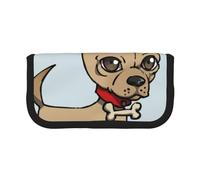 YUNWEIKEJI Perro Mono, Estuche para lápices, Estuche para lápices de Lona Bolsa para cosméticos de Gran Capacidad