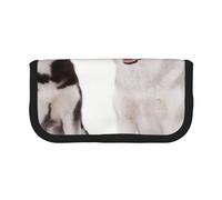 YUNWEIKEJI Perros Husky Impresos, Estuche para lápices, Estuche para lápices de Lona Bolsa para cosméticos de Gran Capacidad