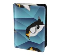 YUNWEIKEJI Pingüino polígono Abstracto, Funda para Pasaporte Cartera de Viaje de Cuero PU Funda para Pasaporte Fundas para Pasaporte 5,5 Pulgadas
