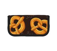 YUNWEIKEJI Pretzels de Dibujos Animados, Estuche para lápices, Estuche para lápices de Lona Bolsa para cosméticos de Gran Capacidad