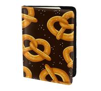 YUNWEIKEJI Pretzels de Dibujos Animados, Funda para Pasaporte Cartera de Viaje de Cuero PU Funda para Pasaporte Fundas para Pasaporte 5,5 Pulgadas