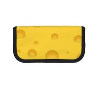 YUNWEIKEJI Queso Amarillo, Estuche para lápices, Estuche para lápices de Lona Bolsa para cosméticos de Gran Capacidad
