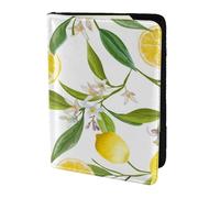 YUNWEIKEJI Ramas De Limonero Exótico Estampadas Delicioso Delicioso, Funda para Pasaporte Cartera de Viaje de Cuero PU Funda para Pasaporte Fundas para Pasaporte 5,5 Pulgadas