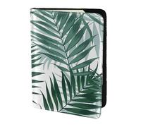 YUNWEIKEJI Selva Tropical, Patrón Sin Costuras con Hojas De Palma, Funda para Pasaporte Cartera de Viaje de Cuero PU Funda para Pasaporte Fundas para Pasaporte 5,5 Pulgadas
