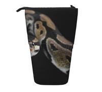 YUNWEIKEJI Serpiente Pitón, Estuche telescópico para lápices, Soporte para lápices con Cremallera, Bolsa de Maquillaje, Bolsa para lápices