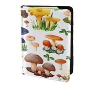 YUNWEIKEJI Seta de Pintura Japonesa, Funda para Pasaporte Cartera de Viaje de Cuero PU Funda para Pasaporte Fundas para Pasaporte 5,5 Pulgadas