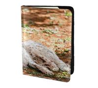 YUNWEIKEJI Setter Inglés Otoño Mascotas Perros Inglés, Funda para Pasaporte Cartera de Viaje de Cuero PU Funda para Pasaporte Fundas para Pasaporte 5,5 Pulgadas