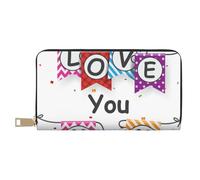 YUNWEIKEJI Te Quiero, mamá, Carteras Cartera de Gran Capacidad para Hombres y Mujeres Carteras Tarjeta de crédito Cartera de Cuero de Microfibra
