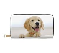 YUNWEIKEJI Un Perro Perdiguero de Oro, Carteras Cartera de Gran Capacidad para Hombres y Mujeres Carteras Tarjeta de crédito Cartera de Cuero de Microfibra