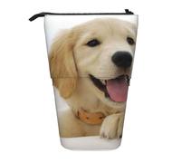 YUNWEIKEJI Un Perro Perdiguero de Oro, Estuche telescópico para lápices, Soporte para lápices con Cremallera, Bolsa de Maquillaje, Bolsa para lápices