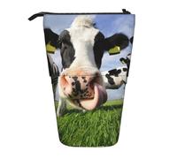 YUNWEIKEJI Vacas holandesas, Estuche telescópico para lápices, Soporte para lápices con Cremallera, Bolsa de Maquillaje, Bolsa para lápices