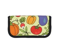 YUNWEIKEJI Varios Patrones Vegetales, Estuche para lápices, Estuche para lápices de Lona Bolsa para cosméticos de Gran Capacidad