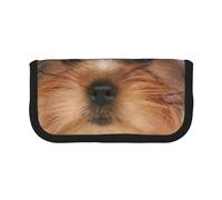 YUNWEIKEJI Yorkshire Terrier se Encuentra en Blanco, Estuche para lápices, Estuche para lápices de Lona Bolsa para cosméticos de Gran Capacidad