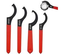 YUNXCNA C Llave de Gancho para Llave Inglesa, Herramienta de Llave de Gancho de 4 Piezas, Juego de Llaves de Tensor de Amortiguador, Herramienta de reparación de llaves roscadas