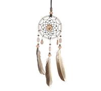 Yunxwd Atrapasueños, Atrapasueños con Pluma Hecho a Mano Naturales Dream Catcher Colgante Decoración de Pared Auto, Adorno Regalo del Arte