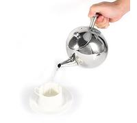 Yunxwd Tetera de Acero Inoxidable Con Colador, Larga Duración Para Cocinas, Cafeterías, Hoteles, Restaurantes Y Oficinas (1,5 Litros/1.500 Ml)