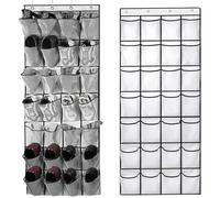 Yunyige Zapatero Colgar Puerta,Zapatero Puerta Colgante,Organizador Zapatos Colgante,Zapateros Colgantes Puertas con 28 Bolsillos,Organizador Detrás Puertas (Blanco)