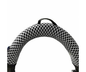 YunYiYi Funda para diadema de tela flexible compatible con Sony MDR-7506, MDR-V6, MDR-V600, MDR-V900, MDR Z600, MDR-7509, MDR-CD900ST, MDR-M1ST, almohadilla protectora para auriculares (plateado)