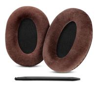 YunYiYi HD598CS HD599SE - Almohadillas de repuesto compatibles con auriculares Sennheiser HD599, HD598, HD558, HD598SE, cómodas almohadillas de terciopelo con guía de instalación en video (marrón)