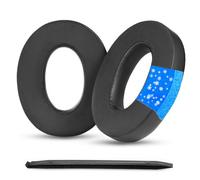 YunYiYi Orejeras de gel frío de repuesto compatibles con Sennheiser HD598, HD598CS, HD560S, HD598SE, HD620S, HD518, HD599, HD569, HD579, HMEC 250, auriculares de tela de seda helada (negro CG)