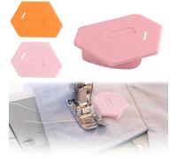 YUNYU 2 medidores magnéticos de costura en rosa y naranja vibrante, herramienta esencial para una alineación precisa de las costuras y un fácil manejo de la tela, juego de accesorios de costura