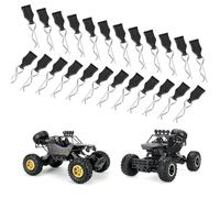 YUNYU 24 clips de cuerpo RC con pestañas de desgarro, actualizaciones y modificaciones sin esfuerzo de control remoto para carcasa de coche, compatible con modelos a escala 1/10, 1/12, 1/16