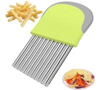 YUNYU Cortador de Patatas en Acero Inoxidable - Picadora de Verduras Multiusos para Freír, Ensaladas y Cocina | Herramienta de Cocina Profesional