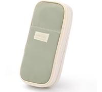 YUNYU Estuche portalápices de gran capacidad, organizador para artículos de papelería y escolares, color: verde, Verde, casual