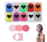 YUNYU Juego de 10 colores lavables y temporales para el cabello, color vibrante que no daña el cabello para cosplay, accesorios de disfraces, eventos de fanáticos, extensiones de cabello/peinado de