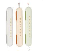 YUNYU Juego de 3 ayudas de costura 2 en 1 - Enhebrador de agujas y separador de costuras en marrón/beige/verde | Mecanismo de retracción seguro | Práctico accesorio de costura para principiantes y