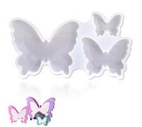 YUNYU Moldes de silicona 3 en 1 3D con forma de mariposa y primavera, molde de silicona para velas, jabón, decoración para hornear (sin BPA, flexible de silicona para primavera, para Pascua, artesanía