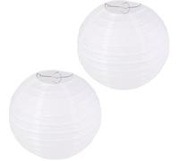 YUNYU Paquete de 2 pantallas redondas de papel para lámparas de bricolaje, para proyectos creativos y decoración de fiestas en el jardín de bodas (20 cm, 20 cm)