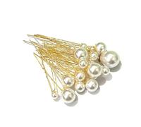 YunYunStrap 18-90 Piezas de Horquillas de Perlas para Bodas, Horquillas en Forma de U para Novias, Damas de Honor, Niñas, Mujeres, Accesorios para el Cabello