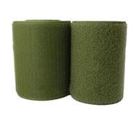 YunYunStrap Cinta de gancho y bucle para coser 100 mm, tiras de nailon traseras no adhesivas, cinta entrelazada con sujetador de tela, más de 18 colores