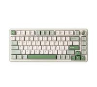 YUNZII B75 PRO Teclado Mecánico Inalámbrico, Teclado Gaming 75% Gasket Hot Swap Personalizable con Perilla, Interruptores Prelubricados RGB, Bluetooth/Tipo-C/2.4G (Verde Matcha, Interruptor Cocoa
