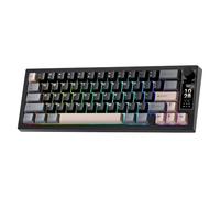 YUNZII IF68 Teclado Mecánico Gaming Inalámbrico QMK/Via (Negro, Milk V2)