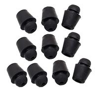 YUOIUX 10 almohadillas protectoras de goma negra para puerta de parachoques de coche