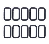 YUOIUX 10 mosquetones rectangulares de aleación de aluminio para camping, senderismo, mochilas, cinturón