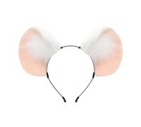 YUOIUX Diadema de orejas de ratones de Halloween para adultos y adolescentes, diadema de orejas de ratones de peluche, juego de rol, animes, personajes